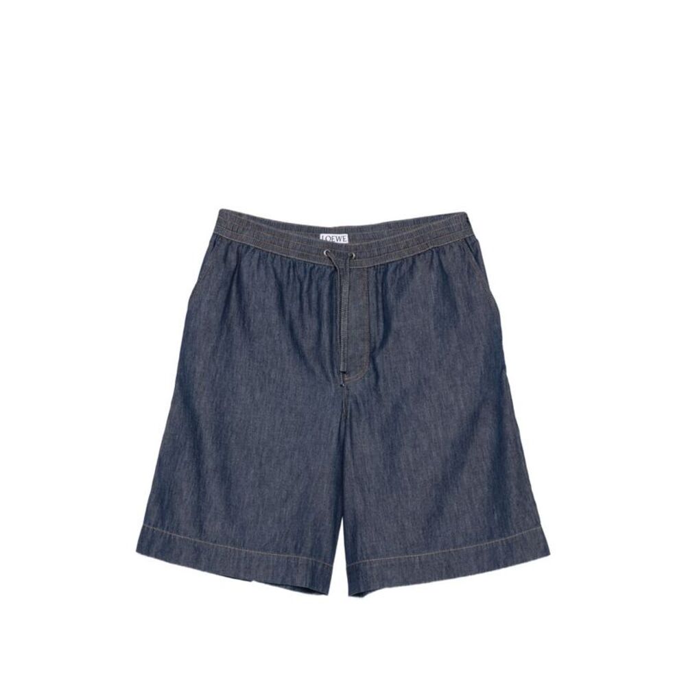 Loewe Men Anagram Denim Shorts